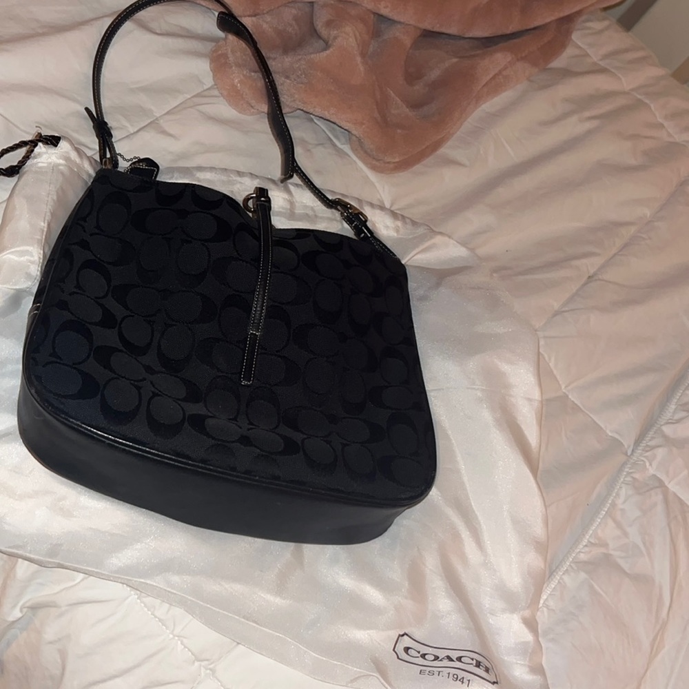 Coach black medium size purse